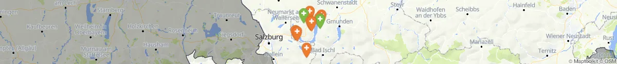 Map view for Pharmacies emergency services nearby Oberwang (Vöcklabruck, Oberösterreich)